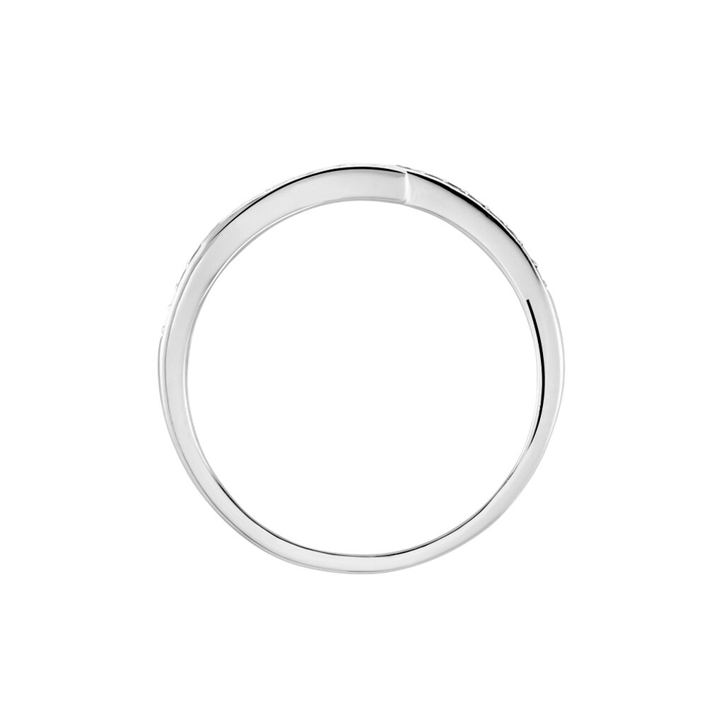 Bague Argent Blanc Agafya Oxydes De Zirconium - Bagues avec pierre Femme | Histoire d’Or