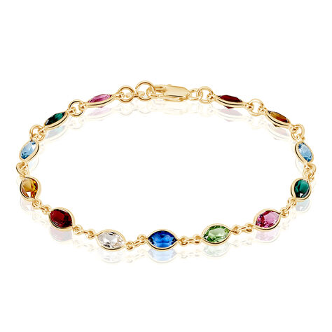 Bracelet Ilvaae Plaqué Or Jaune Pierre De Synthese - Bracelets Femme | Histoire d’Or