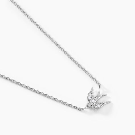 Collier Marilla Argent Blanc Oxyde De Zirconium - Colliers fantaisie Femme | Histoire d&rsquo;Or