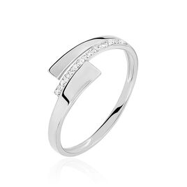 Bague Ainhoa Or Blanc Diamant - Bagues avec pierre Femme | Histoire d’Or