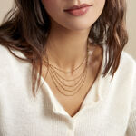 Collier Golden Liana Acier Jaune - Colliers fantaisie Femme | Histoire d&rsquo;Or
