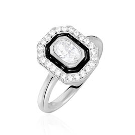 Bague Solitaire Alioune Argent Blanc Oxyde De Zirconium - Bagues solitaires Femme | Histoire d’Or