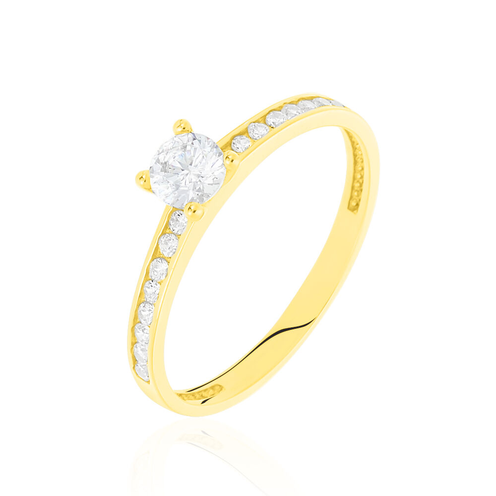 bague fiancaille femme or jaune