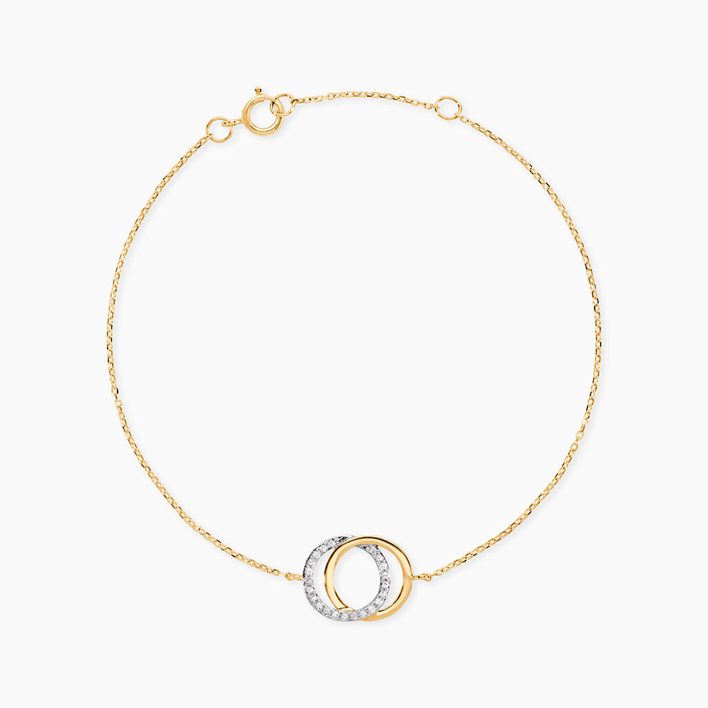 Bracelet Or Jaune Tresha Diamants - Bracelets Femme | Histoire d&rsquo;Or