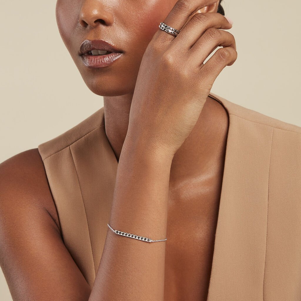 Bracelet Silva Argent Blanc - Bracelets Famille | Histoire d’Or