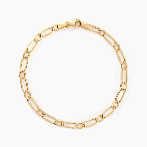 Bracelet Ophelio Maille Alternee 1/1 Or Jaune - Bracelets chaîne Femme | Histoire d’Or