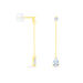 Boucles D'oreilles Pendantes Regane Or Jaune Oxyde De Zirconium - Boucles d'oreilles pendantes Femme | Histoire d’Or