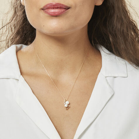 Collier Wandula Or Jaune Perle De Culture Et Diamant - Colliers Femme | Histoire d’Or