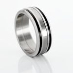 Bague Margalith Acier Blanc - Bagues fantaisie Homme | Histoire d&rsquo;Or