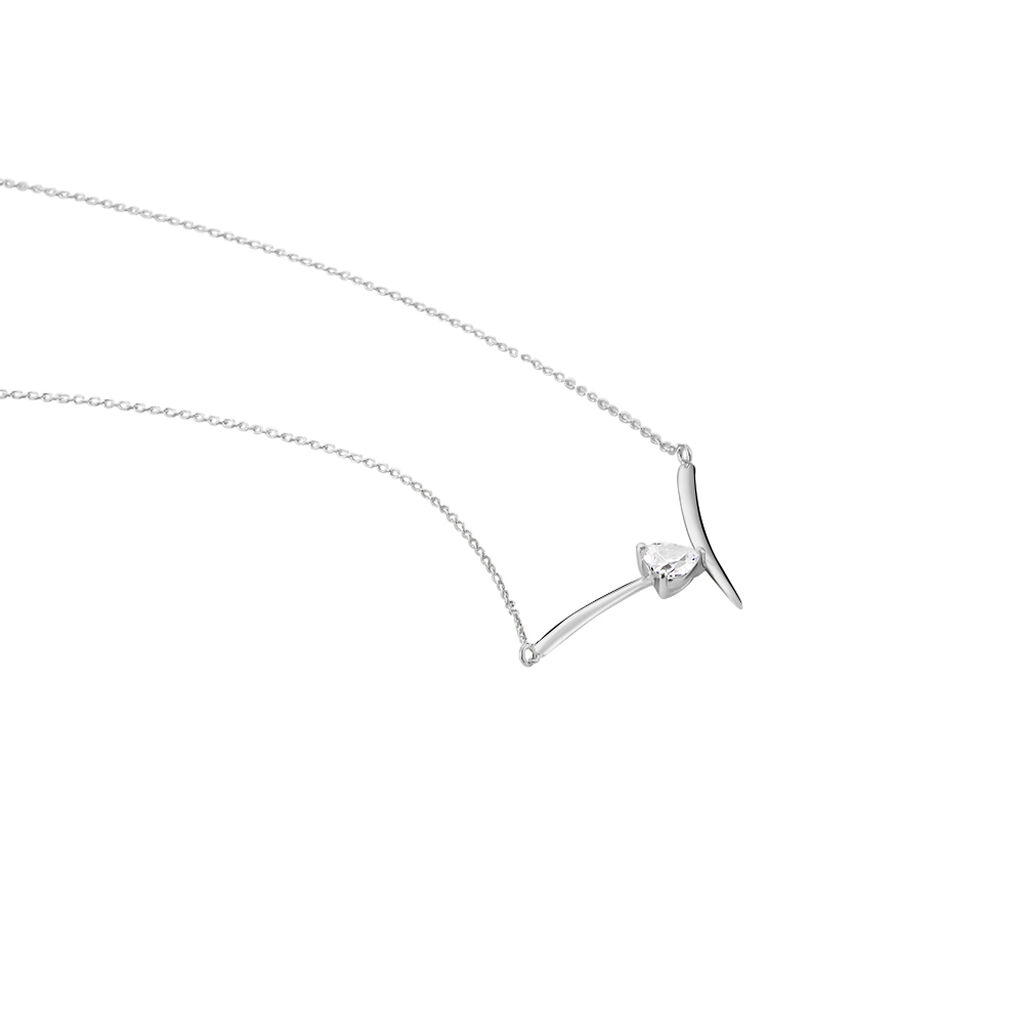 Collier Valeriana Or Blanc Oxyde De Zirconium - Colliers Femme | Histoire d’Or