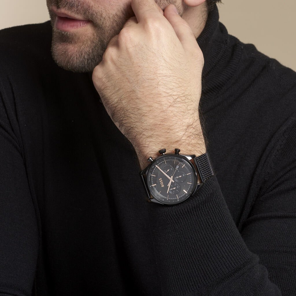 Montre Boss Gregor Noir - Montres Homme | Histoire d’Or