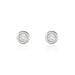 Boucles D'oreilles Puces Argent Blanc Laureano Oxydes De Zirconium - Boucles d'oreilles fantaisie Femme | Histoire d’Or
