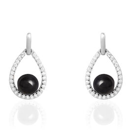 Boucles D'oreilles Pendantes Nerea Argent Blanc Céramique Et Oxyde - Boucles d'oreilles pendantes Femme | Histoire d’Or