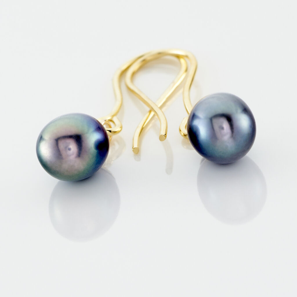 Boucles D'oreilles Pendantes Severiane Or Jaune Perle De Culture - Boucles d'oreilles pendantes Femme | Histoire d&rsquo;Or