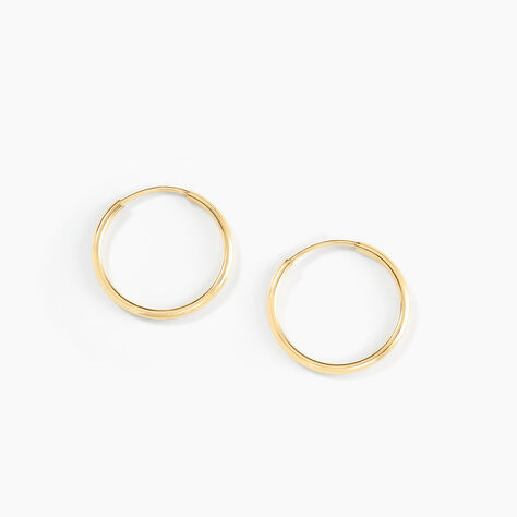 Créoles Dominae Or Jaune - Boucles d'oreilles créoles Femme | Histoire d’Or
