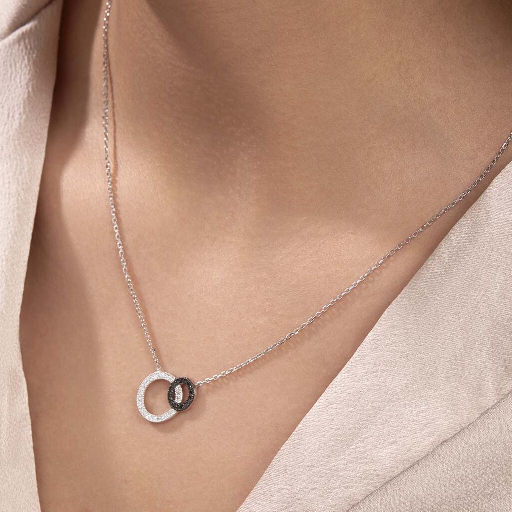 Collier Diana Argent Blanc Oxyde De Zirconium - Colliers fantaisie Femme | Histoire d’Or