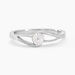 Bague Lysie Argent Blanc Oxyde De Zirconium - Bagues solitaires Femme | Histoire d’Or