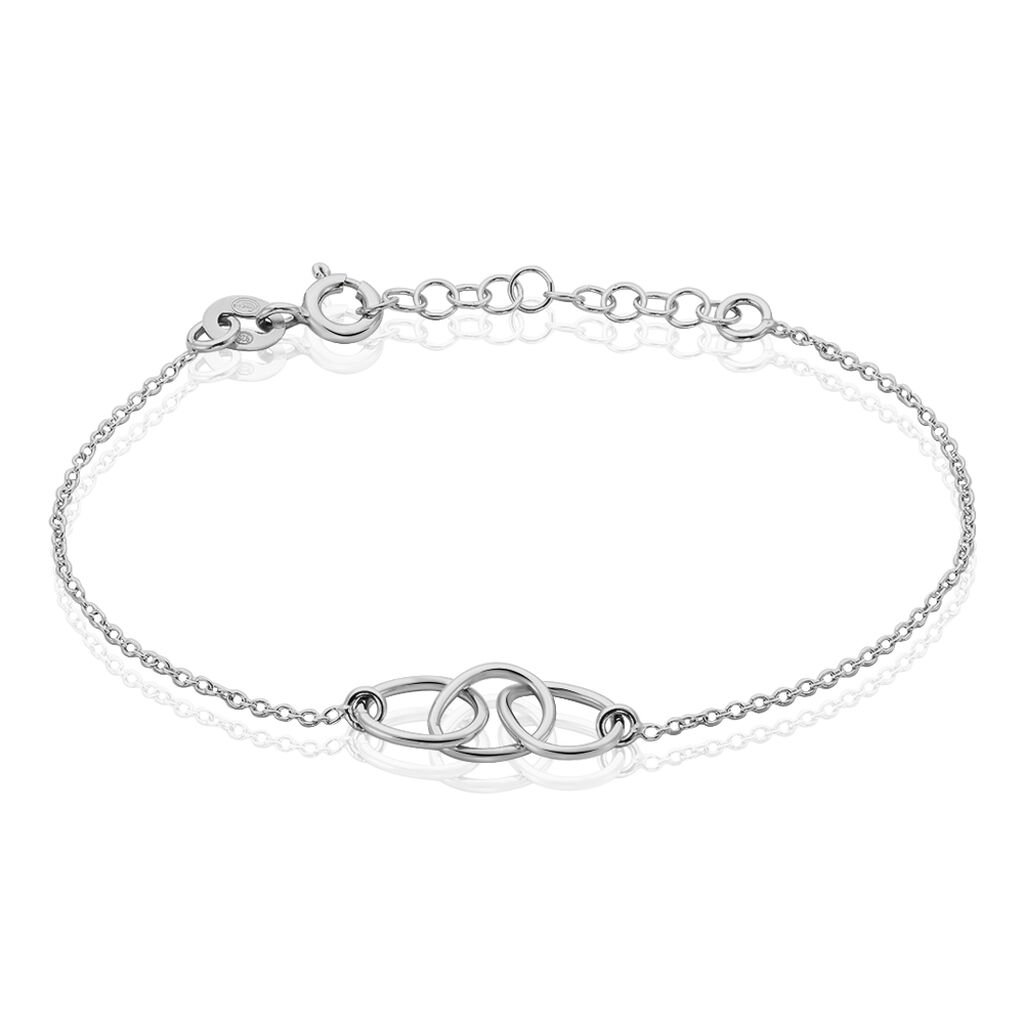Bracelet Flat Argent Blanc - Bracelets Femme | Histoire d’Or