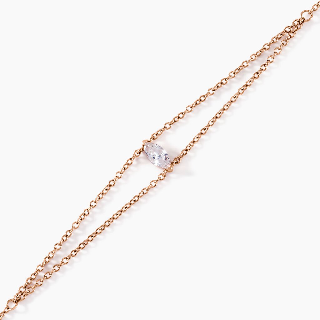 Bracelet Giulette Argent Rose Oxyde De Zirconium - Bracelets Femme | Histoire d’Or