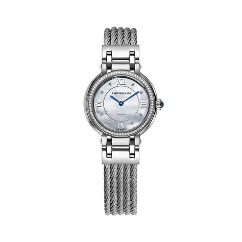 Montre Herbelin Galet Nacre Blanche - Montres Femme | Histoire d&rsquo;Or