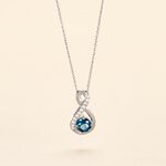 Collier Augusta Or Blanc Topaze Et Oxyde De Zirconium - F&ecirc;te des m&egrave;res Femme | Histoire d&rsquo;Or