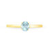 Bague Lily Or Jaune Aigue Marine - Bagues solitaires Femme | Histoire d’Or