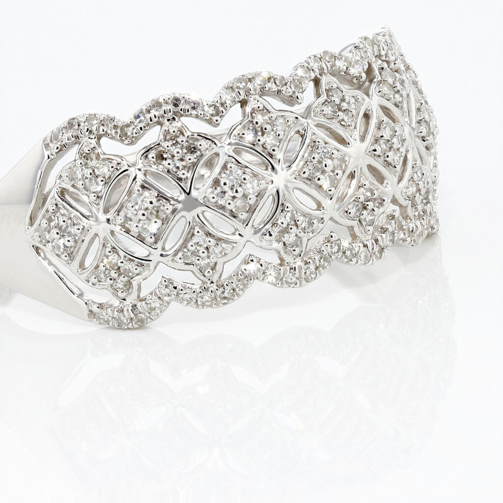 Bague Abbas Or Blanc Diamant - Bagues avec pierre Femme | Histoire d’Or