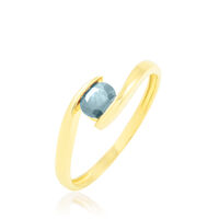 Bague Camilia Or Jaune Aigue Marine
