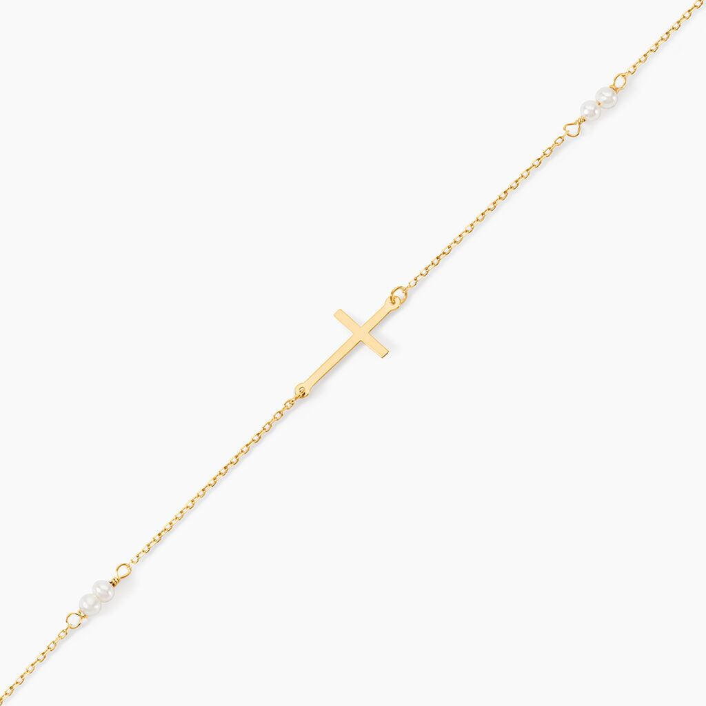 Bracelet Elsabeth Or Jaune Perle De Culture - Bracelets Communion Famille | Histoire d&rsquo;Or