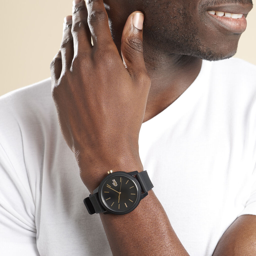 Montre Lacoste 12.12 Noir - Montres Homme | Histoire d’Or