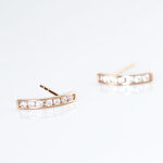 Creoles Or Rose Jacoba Oxydes - Boucles d'oreilles cr&eacute;oles Femme | Histoire d&rsquo;Or