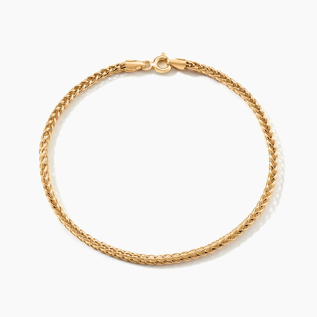 Bracelet Jany Maille Palmier Or Jaune