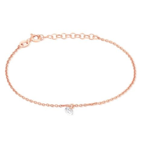 Bracelet Constantin Argent Rose Oxyde De Zirconium - Bracelets Femme | Histoire d’Or
