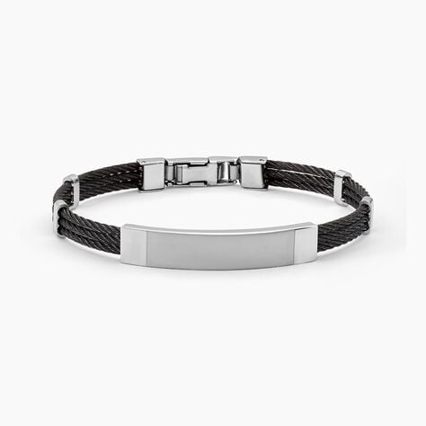 Bracelet Raphael Acier Blanc - Gourmettes Homme | Histoire d&rsquo;Or