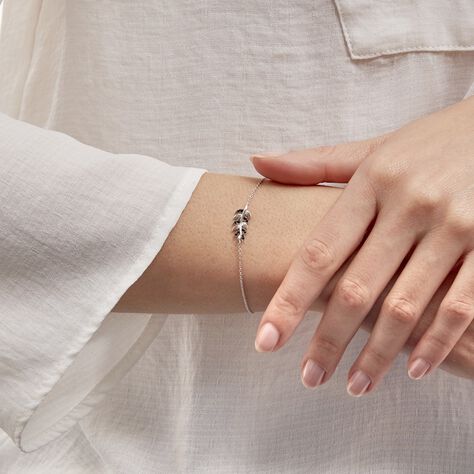 Bracelet Jade Argent Blanc Oxyde De Zirconium - Bracelets fantaisie Femme | Histoire d’Or
