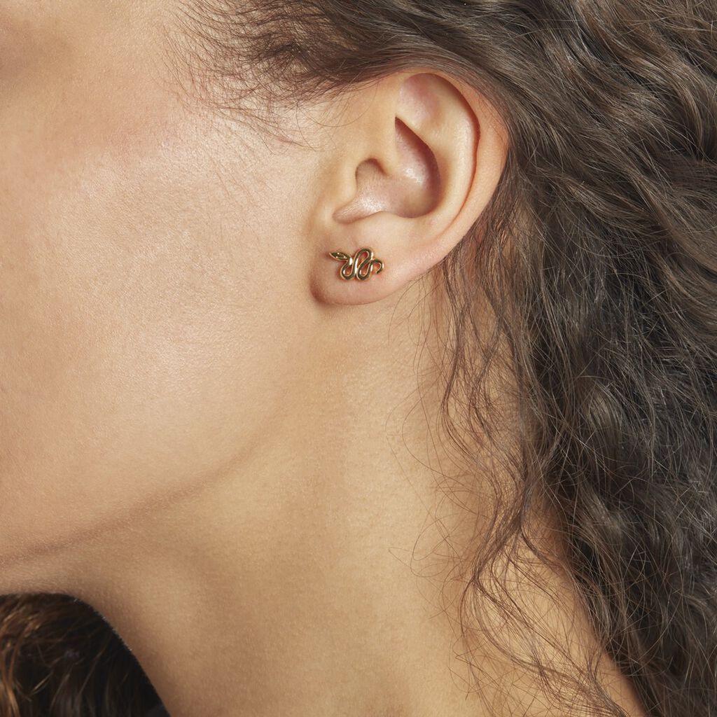 Boucles D'oreilles Puces Wandala Plaqué Or - Boucles d'oreilles fantaisie Femme | Histoire d’Or