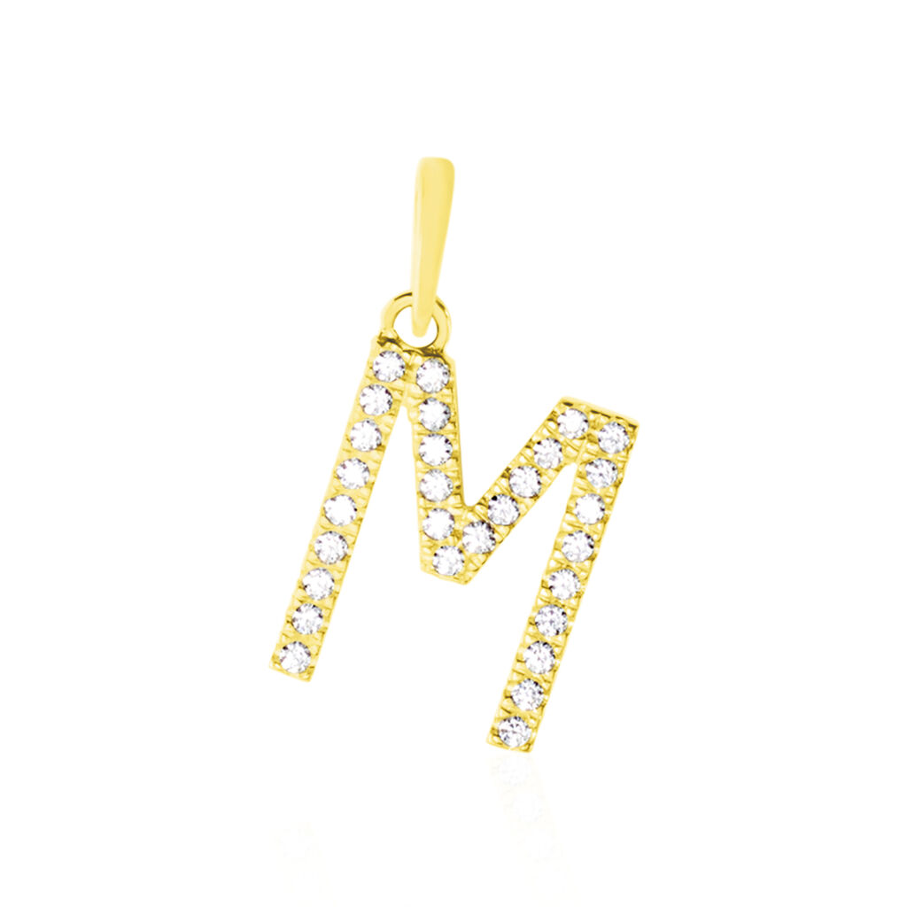 Pendentif Klementine Or Jaune Oxyde De Zirconium