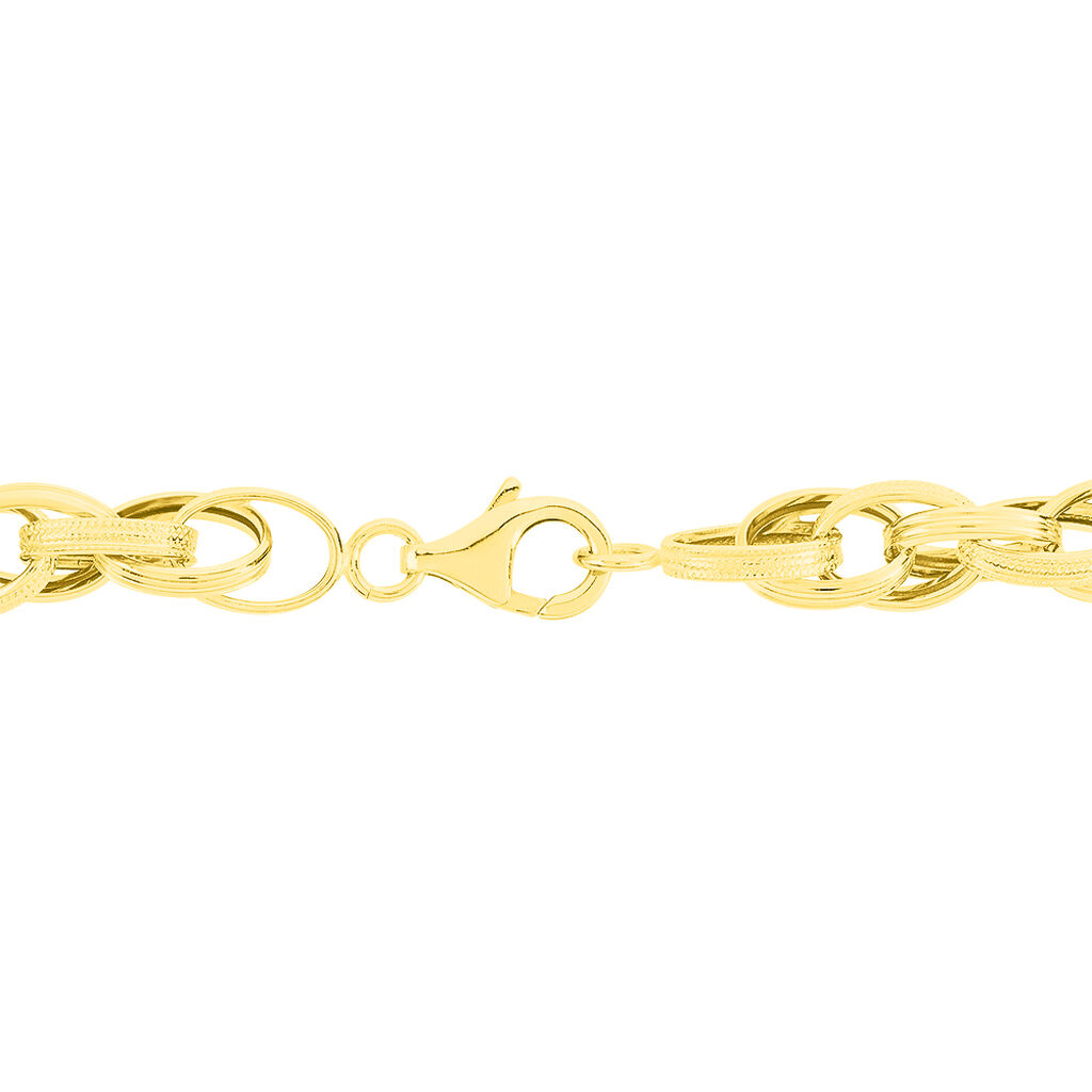 Bracelet Aaron Maille Fantaisie Or Jaune - Bijoux sans pierre Femme | Histoire d&rsquo;Or