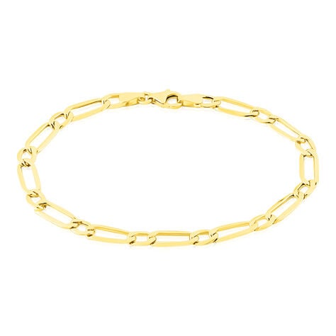 Bracelet Ophelio Maille Alternee 1/1 Or Jaune - Bracelets cha&icirc;ne Femme | Histoire d&rsquo;Or