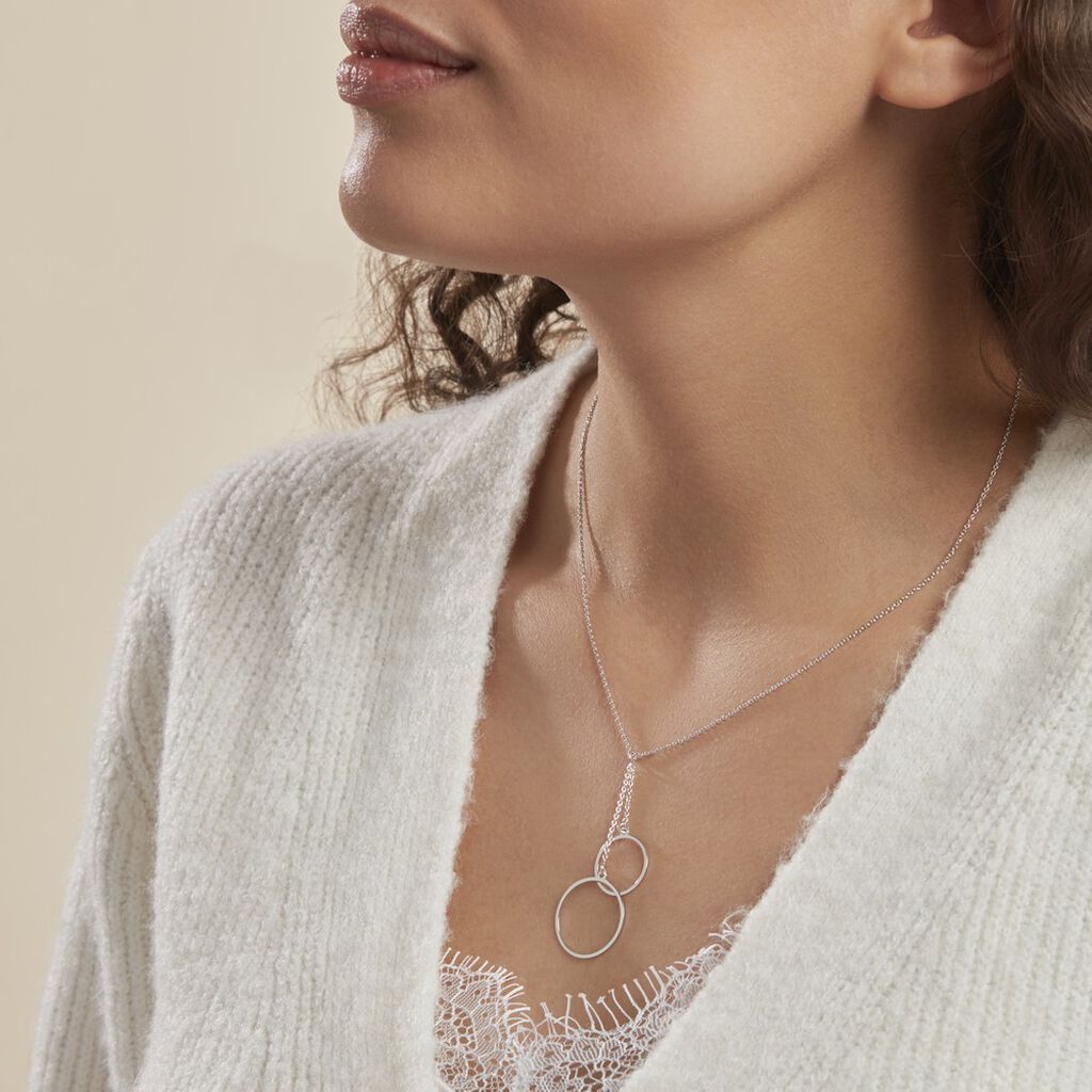 Collier Chayann Argent Blanc - Colliers fantaisie Femme | Histoire d’Or