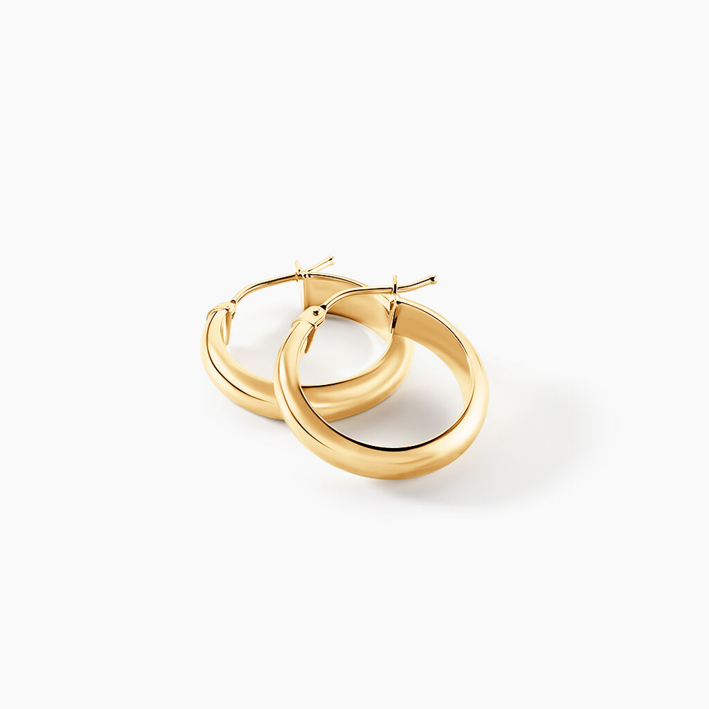 Créoles Vickie Or Jaune - Boucles d'oreilles créoles Femme | Histoire d’Or