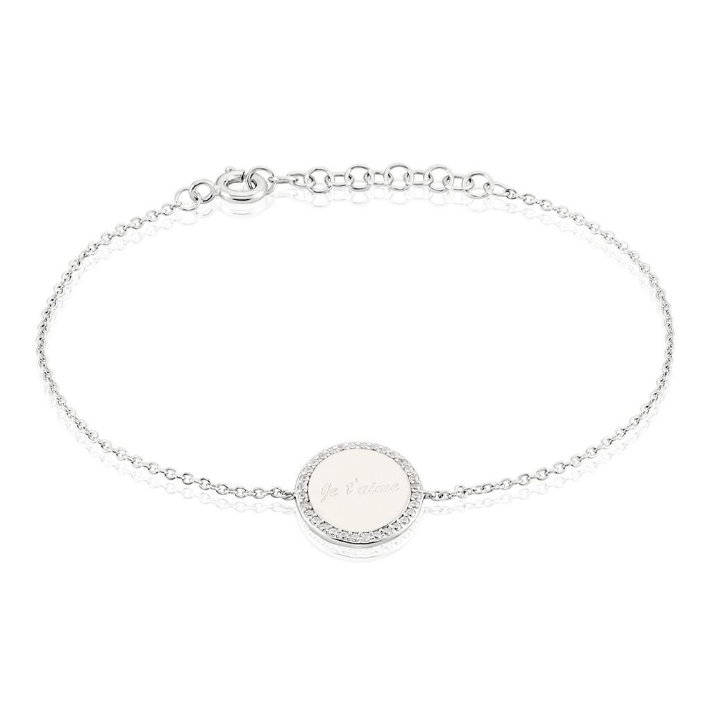 Bracelet Argent Blanc Amika Oxydes De Zirconium - Bracelets Femme | Histoire d’Or