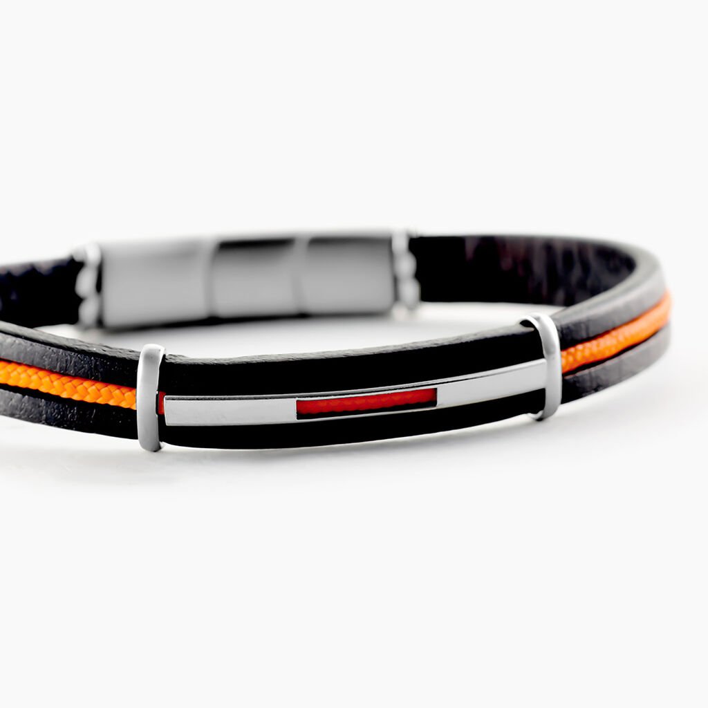 Bracelet Jourdan Damayanti Cuir Noir - Nouveautés bijoux Homme | Histoire d’Or