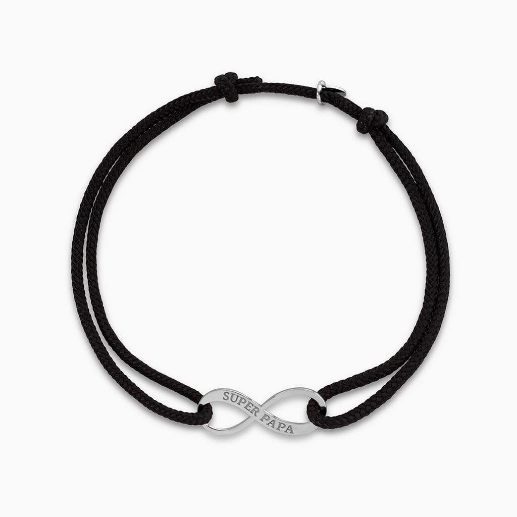 Bracelet Kwesi Argent Blanc - Bracelets Coulissants Homme | Histoire d&rsquo;Or