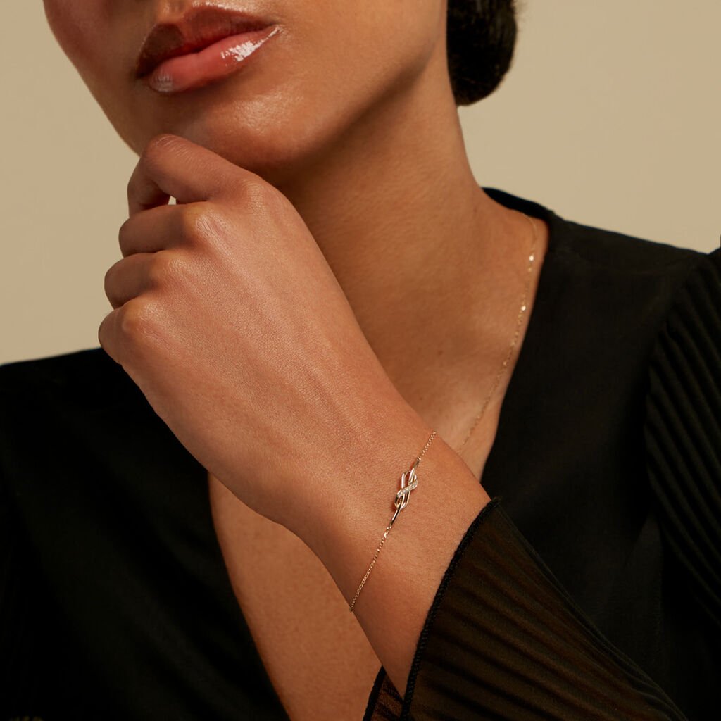 Bracelet Rabindra Or Jaune Diamant - Bracelets Femme | Histoire d&rsquo;Or