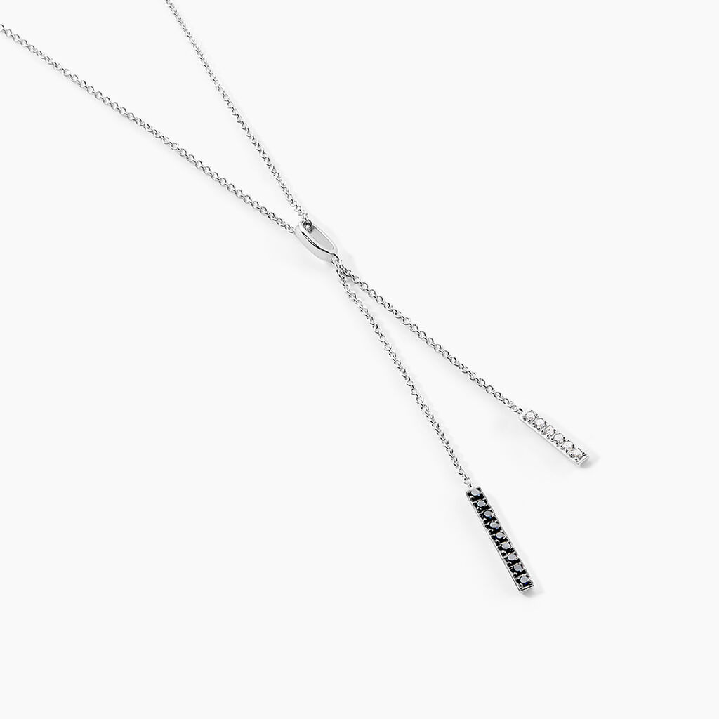 Collier Ainhoaa Or Blanc Diamant - Colliers Femme | Histoire d&rsquo;Or