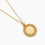 Collier Fazia Argent Dor&eacute; A L'Or 750/1000 - Bijoux sans pierre Femme | Histoire d&rsquo;Or