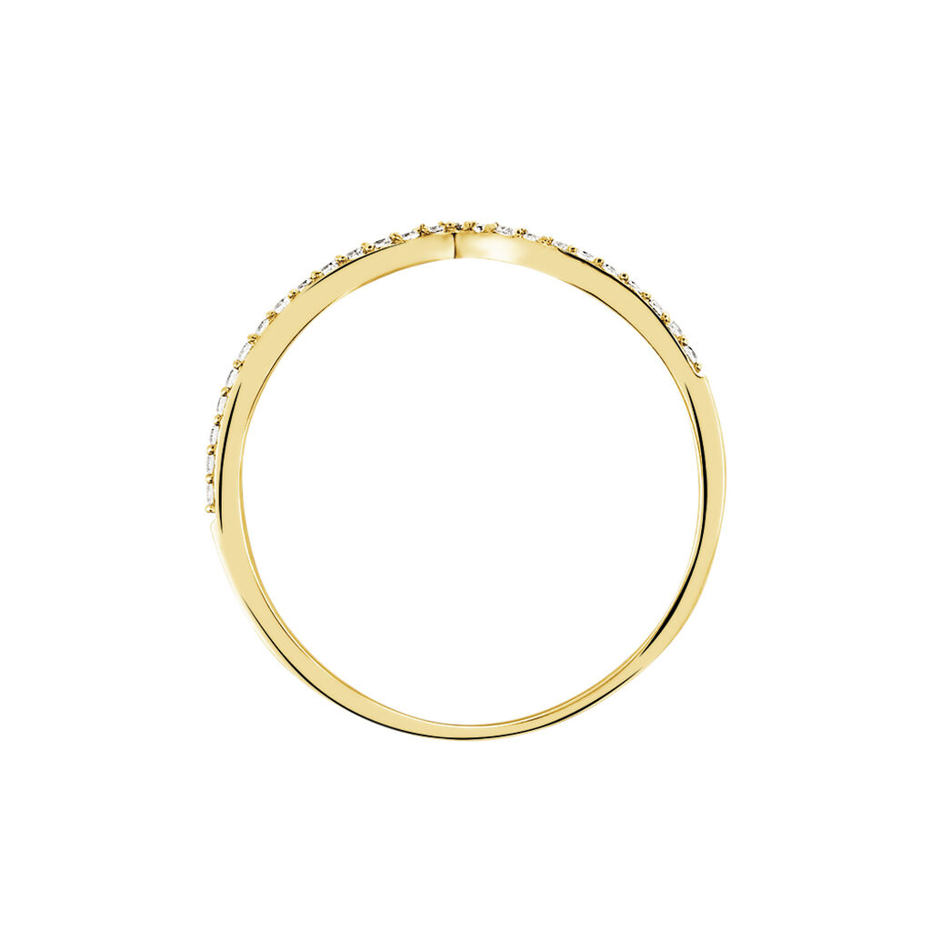 Bague Dounia Or Jaune Oxyde De Zirconium - Bagues avec pierre Femme | Histoire d&rsquo;Or