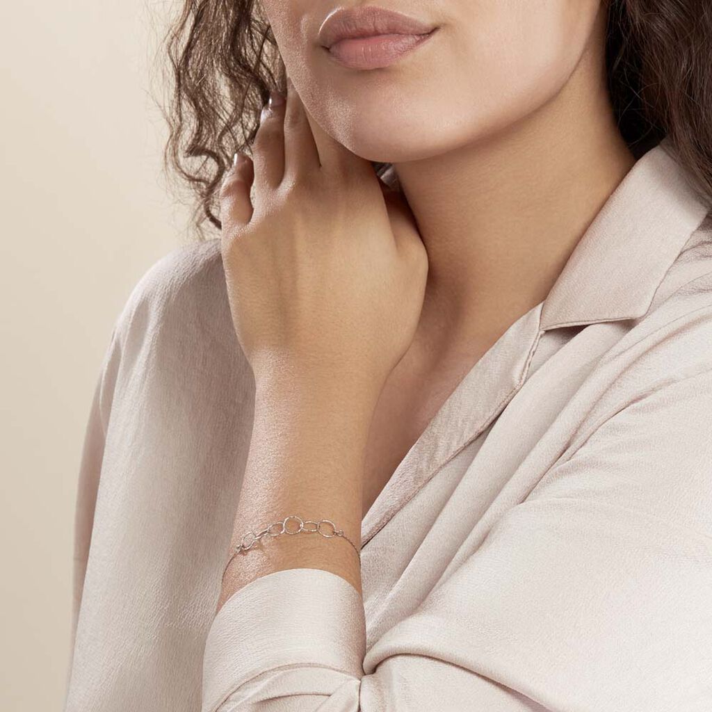 Bracelet Bulle Argent Blanc - Bracelets Femme | Histoire d’Or