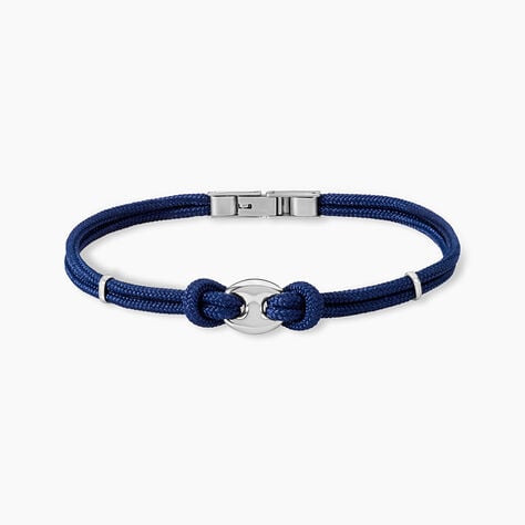 Bracelet Fabrice Acier Blanc - Bracelets cordon Homme | Histoire d’Or